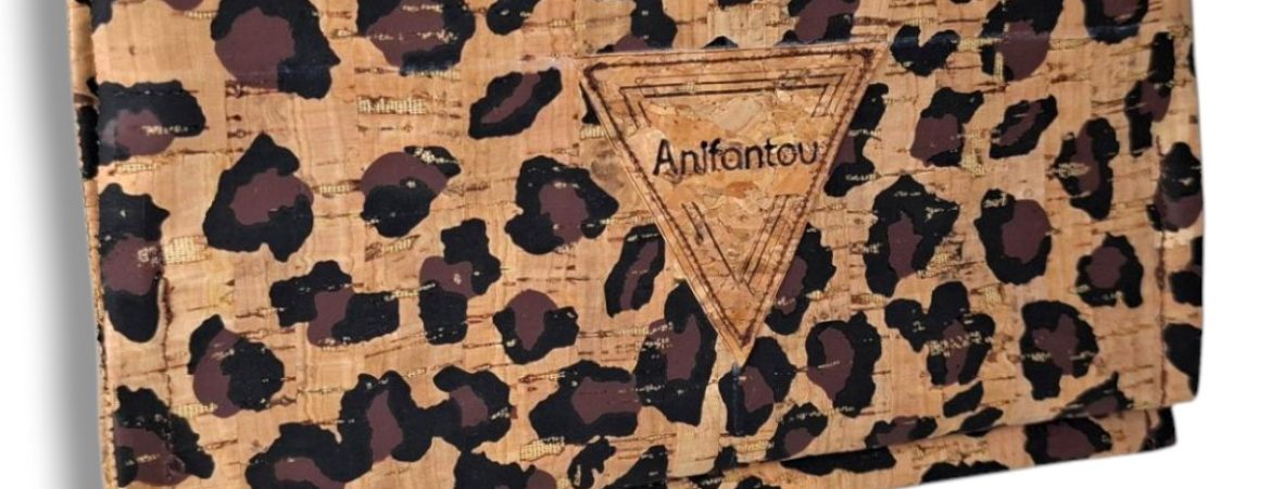 Χειροποίητη καπνοθήκη από φελλό Leopard Ανυφαντού